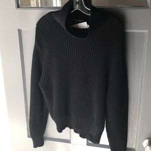 French connection black turtleneck sweater